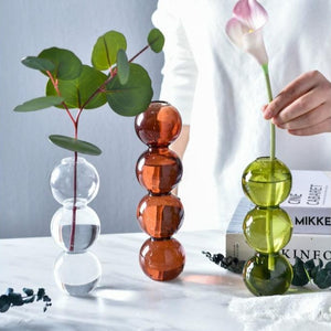 Glass Bubble Flower Vase