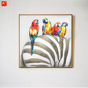 Parrot and Zebra