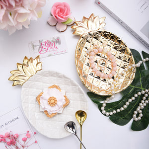Golden Pineapple Plates