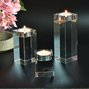 Crystal Candle Holders Set
