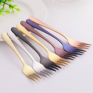 Colorful Dessert Fork