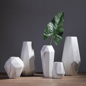 MEP Geometric Marble Vases