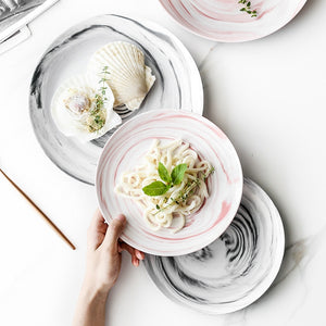 Swirl Marble Plates