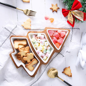Christmas tree Snack Plate